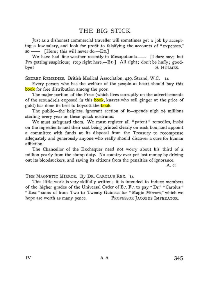 Original scan of The Equinox (Volume I, Number IV), PDF page 363