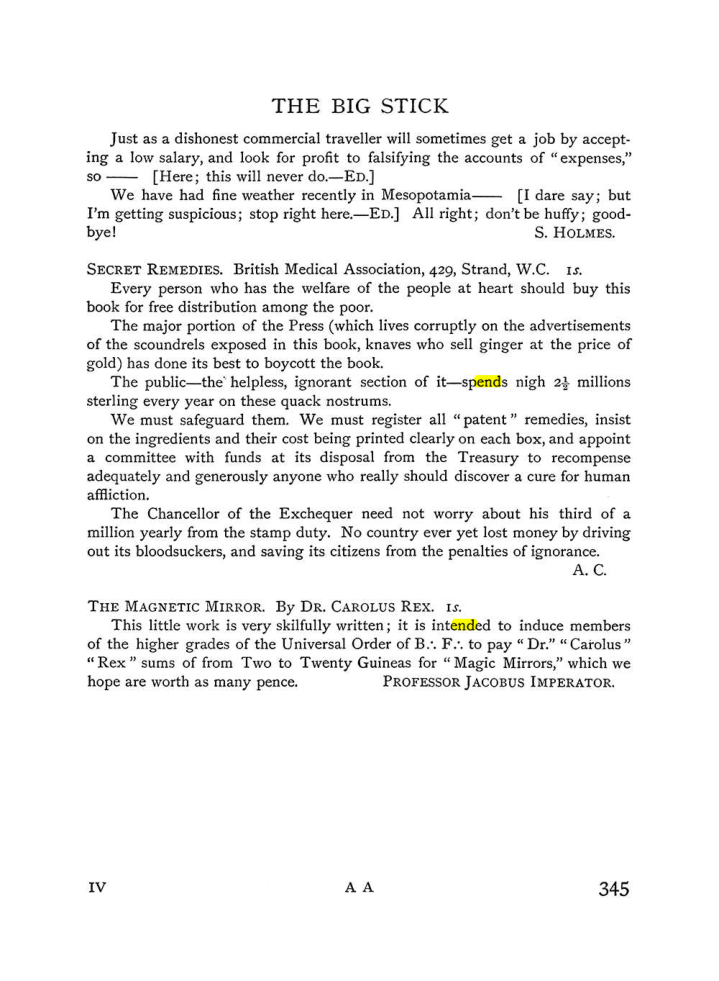 Original scan of The Equinox (Volume I, Number IV), PDF page 363