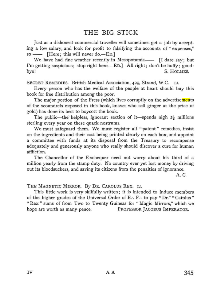 Original scan of The Equinox (Volume I, Number IV), PDF page 363