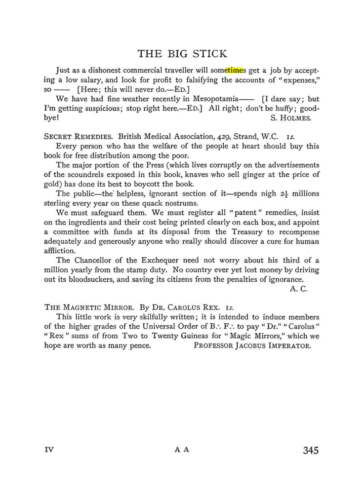 Original scan of The Equinox (Volume I, Number IV), PDF page 363