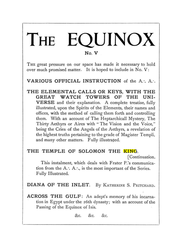 Original scan of The Equinox (Volume I, Number IV), PDF page 490