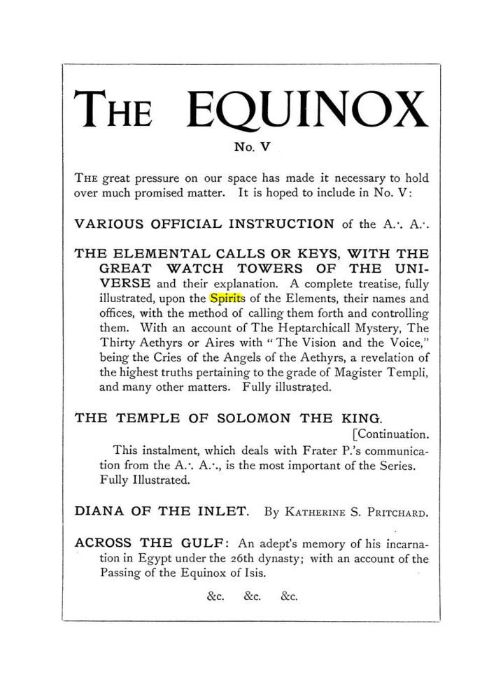 Original scan of The Equinox (Volume I, Number IV), PDF page 490