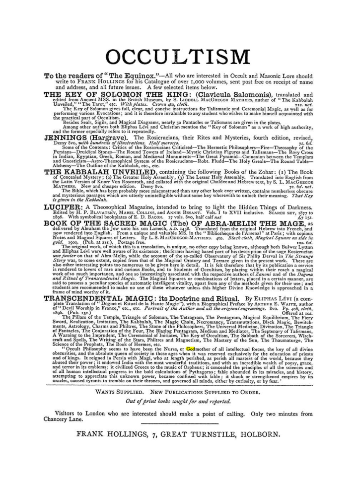 Original scan of The Equinox (Volume I, Number IV), PDF page 498
