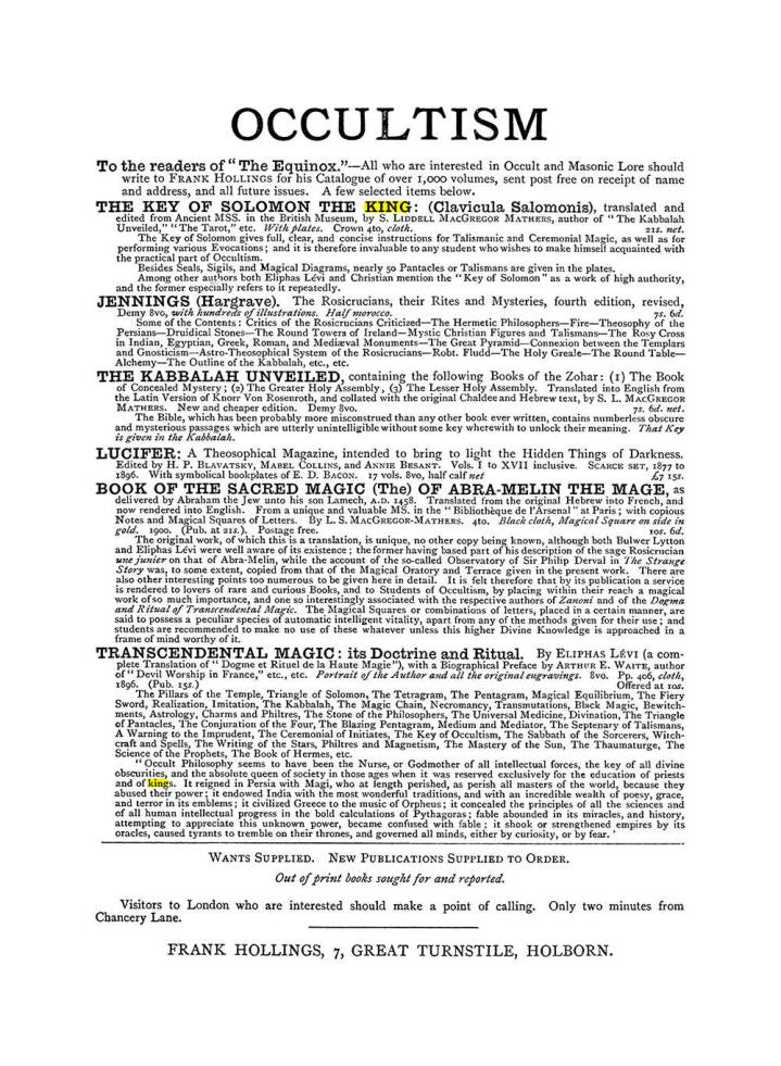 Original scan of The Equinox (Volume I, Number IV), PDF page 498