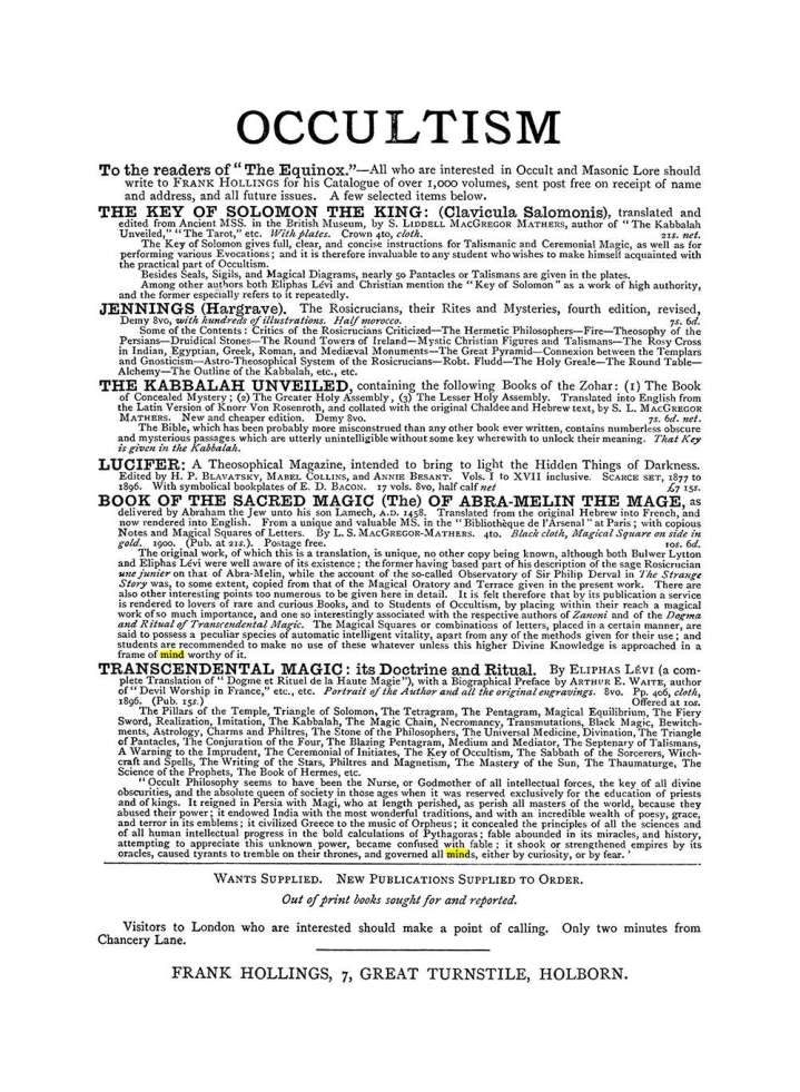Original scan of The Equinox (Volume I, Number IV), PDF page 498