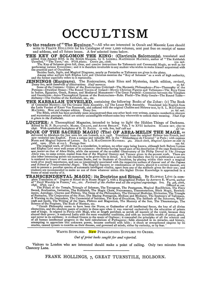 Original scan of The Equinox (Volume I, Number IV), PDF page 498