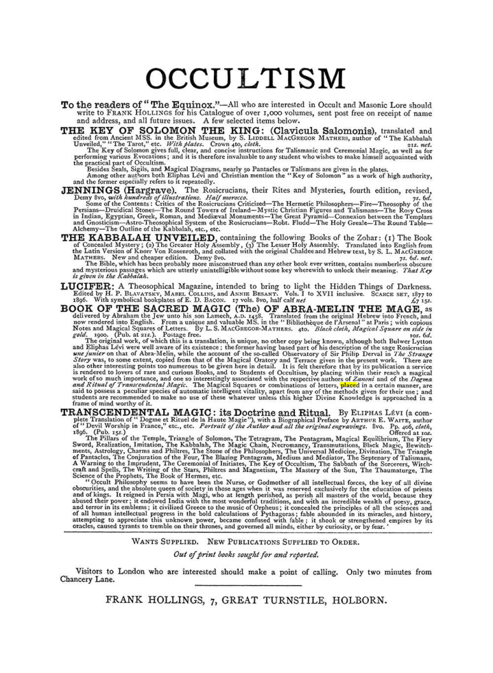 Original scan of The Equinox (Volume I, Number IV), PDF page 498