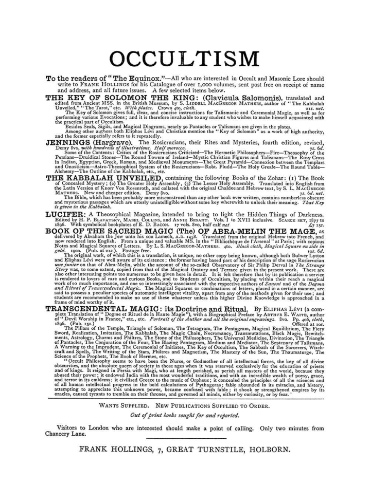 Original scan of The Equinox (Volume I, Number IV), PDF page 498