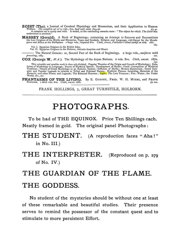Original scan of The Equinox (Volume I, Number IV), PDF page 499