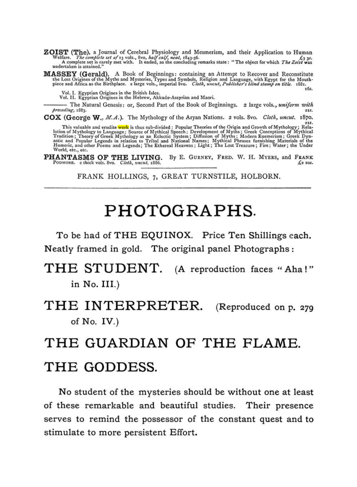 Original scan of The Equinox (Volume I, Number IV), PDF page 499