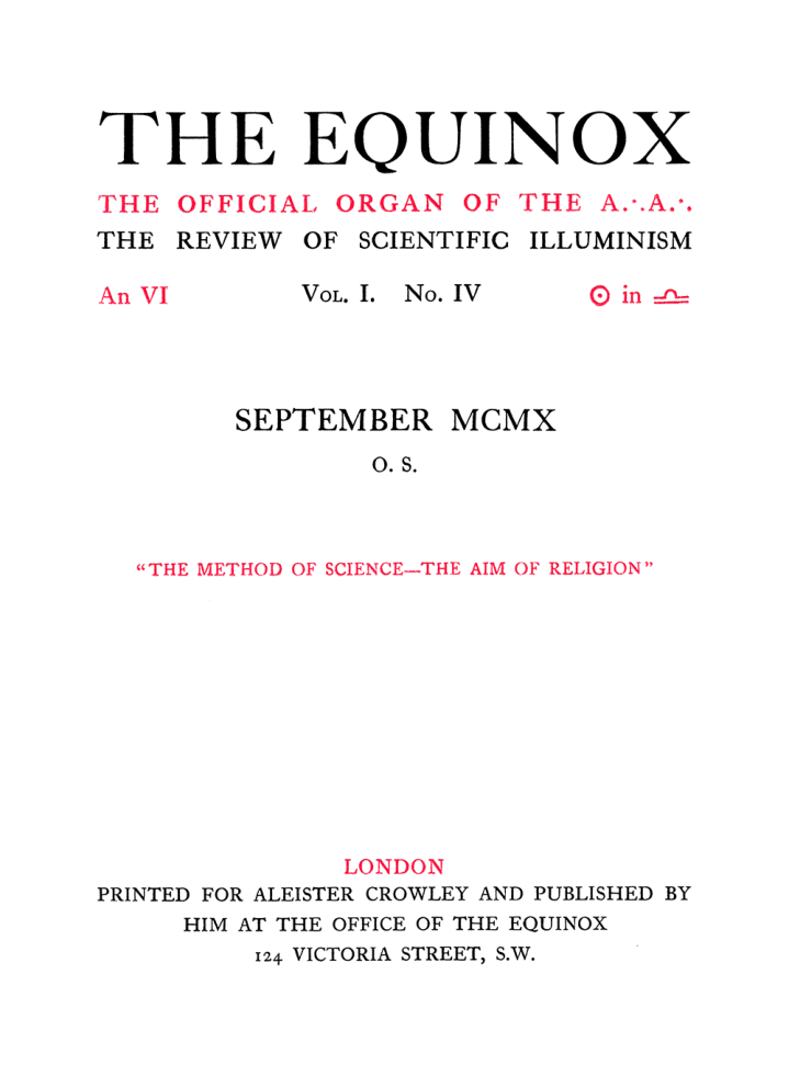 Original scan of The Equinox (Volume I, Number IV), PDF page 5