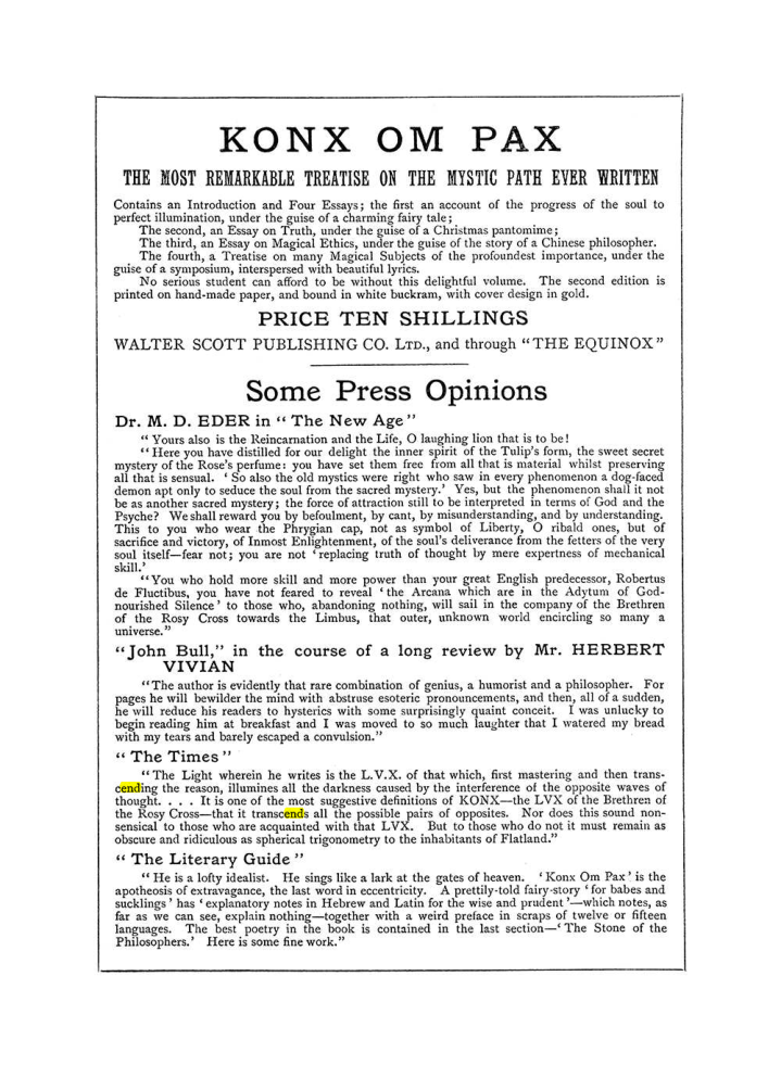 Original scan of The Equinox (Volume I, Number IV), PDF page 502