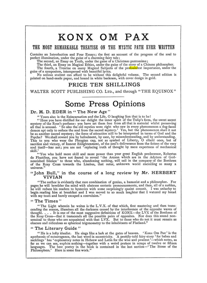 Original scan of The Equinox (Volume I, Number IV), PDF page 502