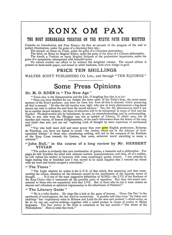 Original scan of The Equinox (Volume I, Number IV), PDF page 502
