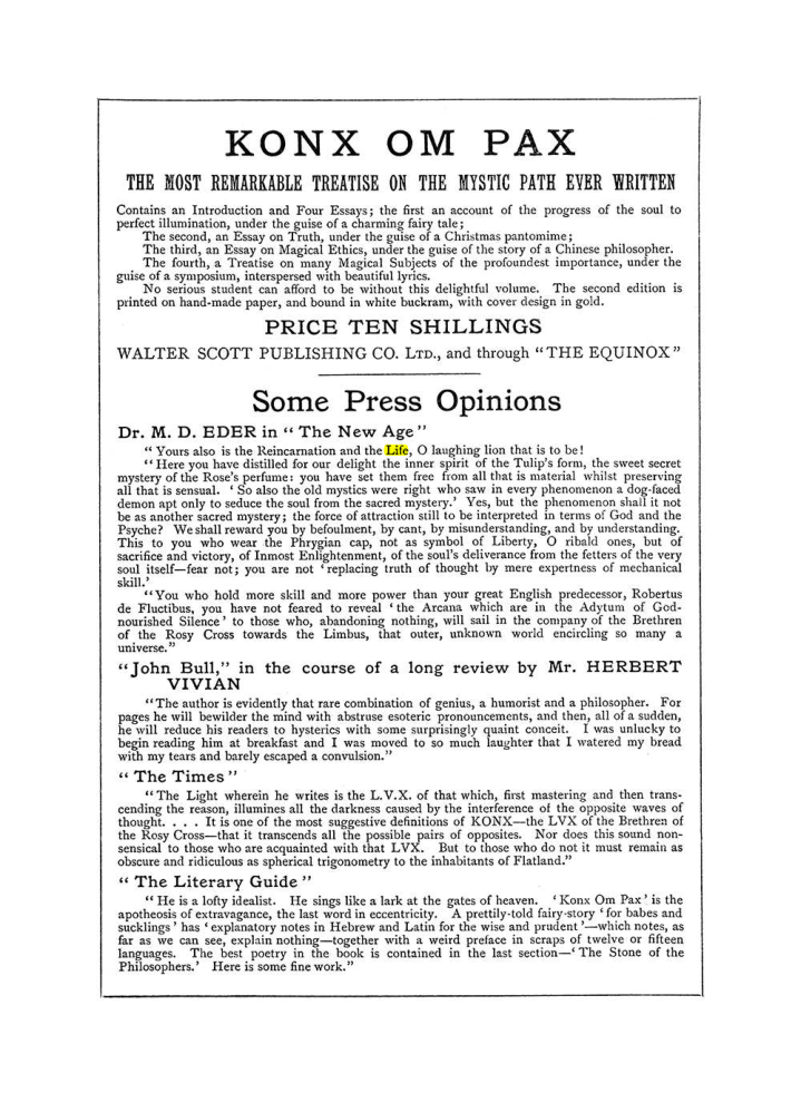 Original scan of The Equinox (Volume I, Number IV), PDF page 502