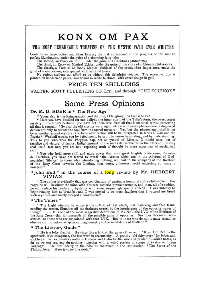 Original scan of The Equinox (Volume I, Number IV), PDF page 502