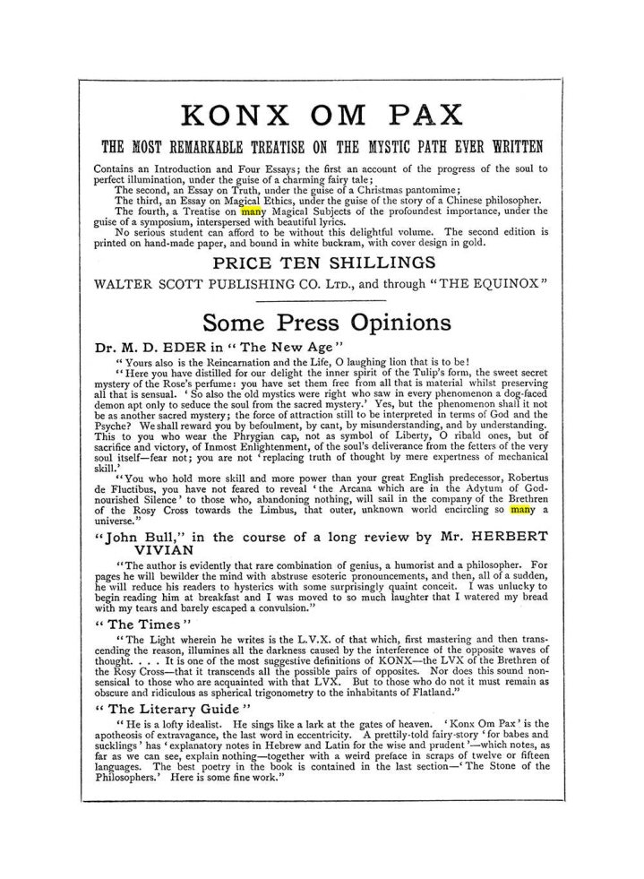 Original scan of The Equinox (Volume I, Number IV), PDF page 502
