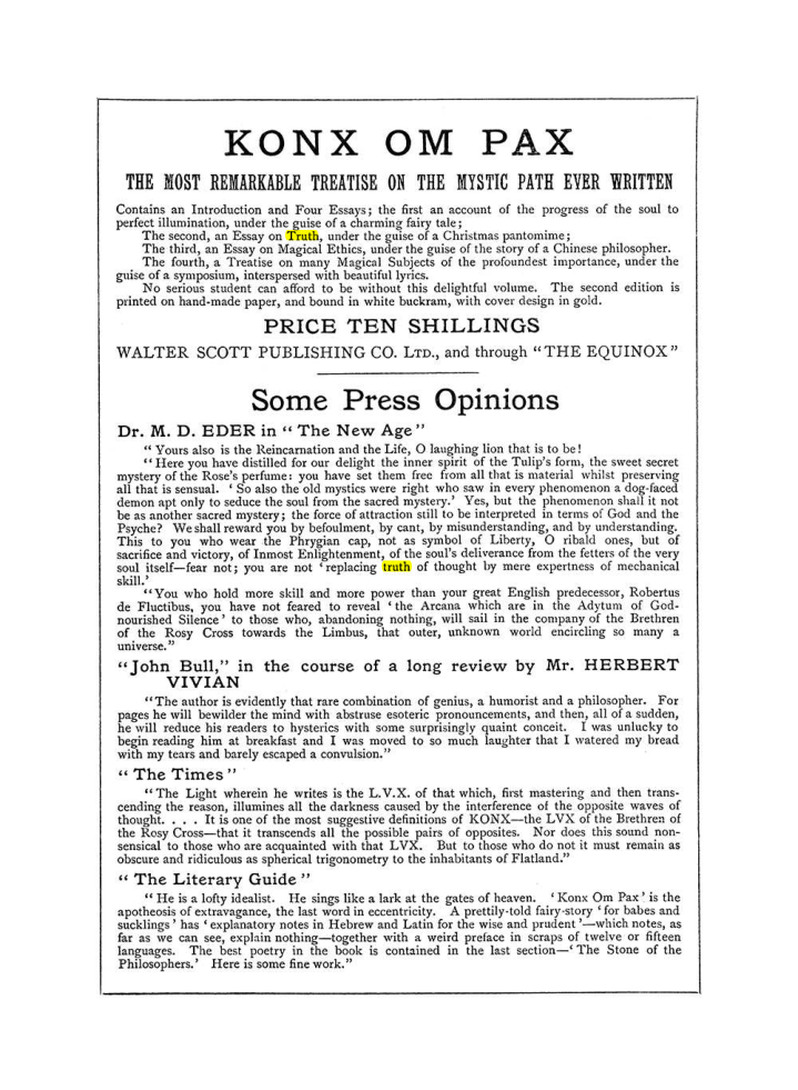 Original scan of The Equinox (Volume I, Number IV), PDF page 502