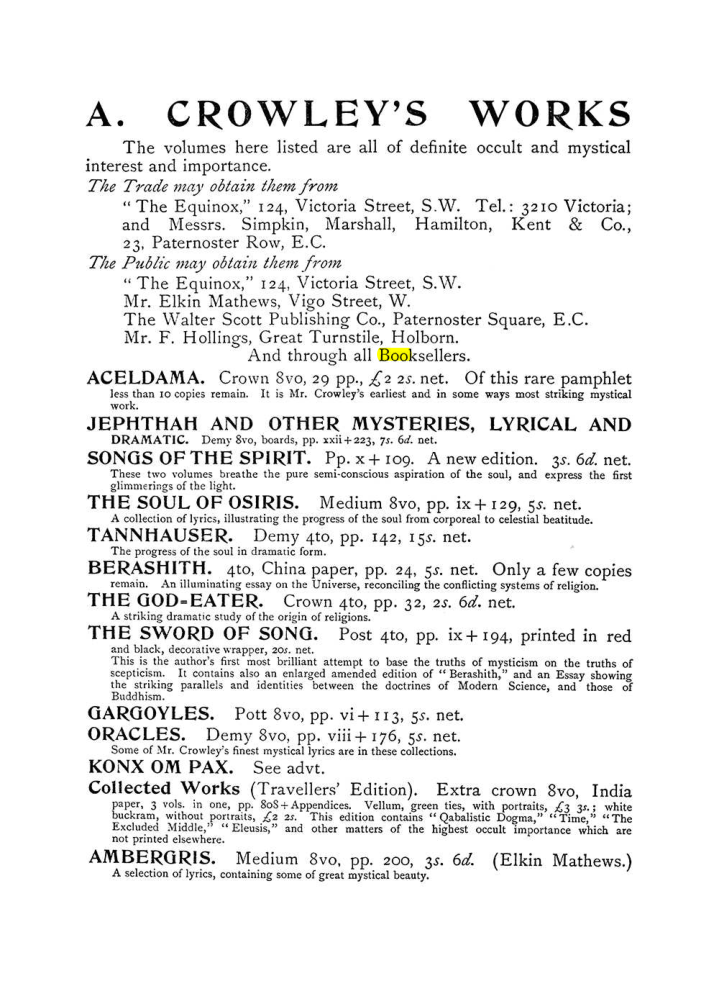Original scan of The Equinox (Volume I, Number IV), PDF page 503