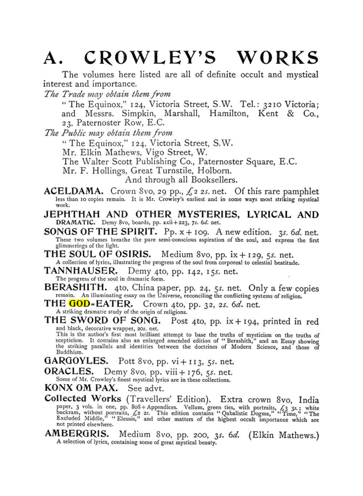 Original scan of The Equinox (Volume I, Number IV), PDF page 503