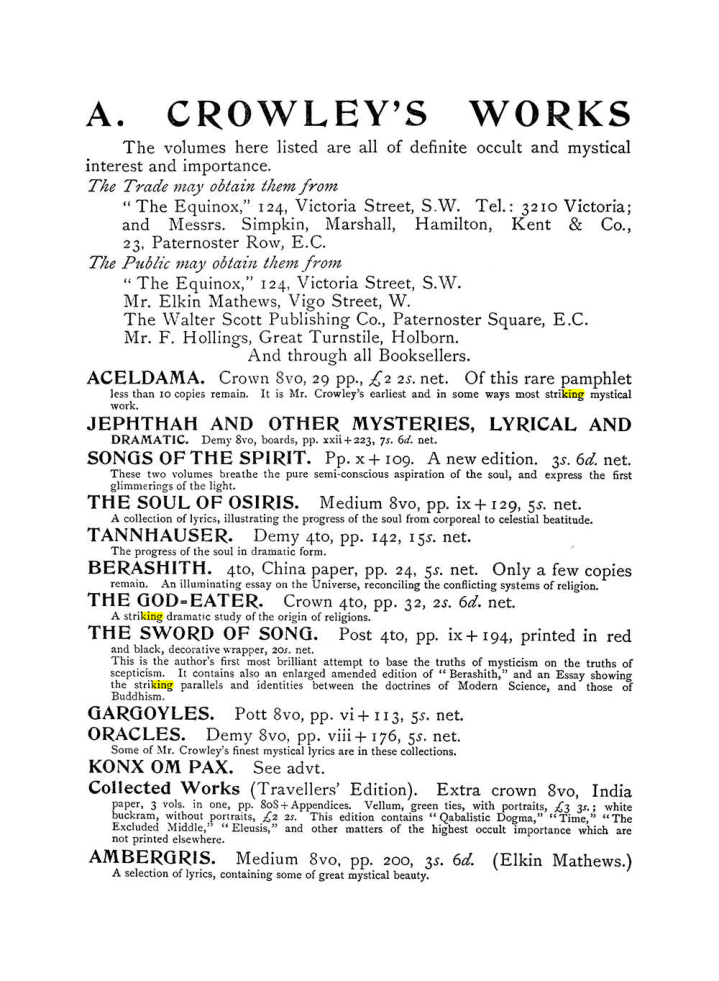 Original scan of The Equinox (Volume I, Number IV), PDF page 503