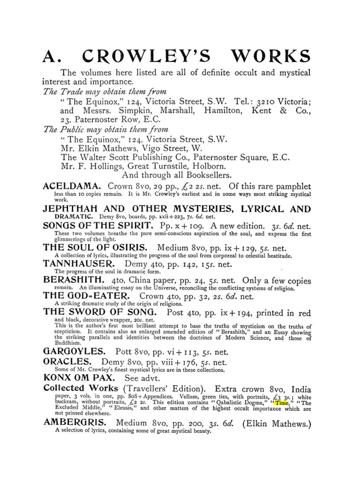 Original scan of The Equinox (Volume I, Number IV), PDF page 503