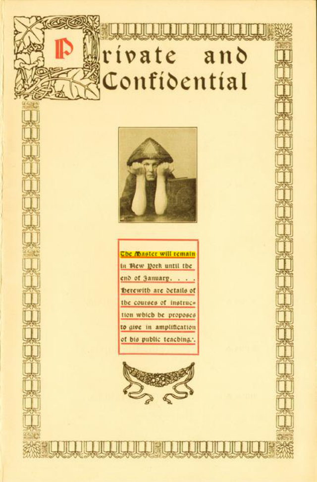 Original scan of Private and Confidential, PDF page 1