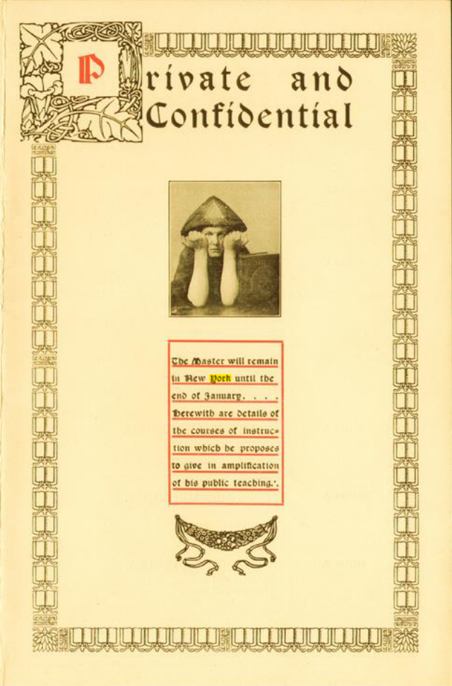 Original scan of Private and Confidential, PDF page 1