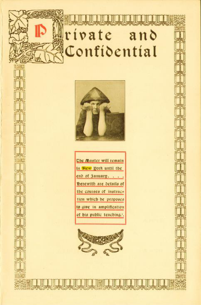 Original scan of Private and Confidential, PDF page 1