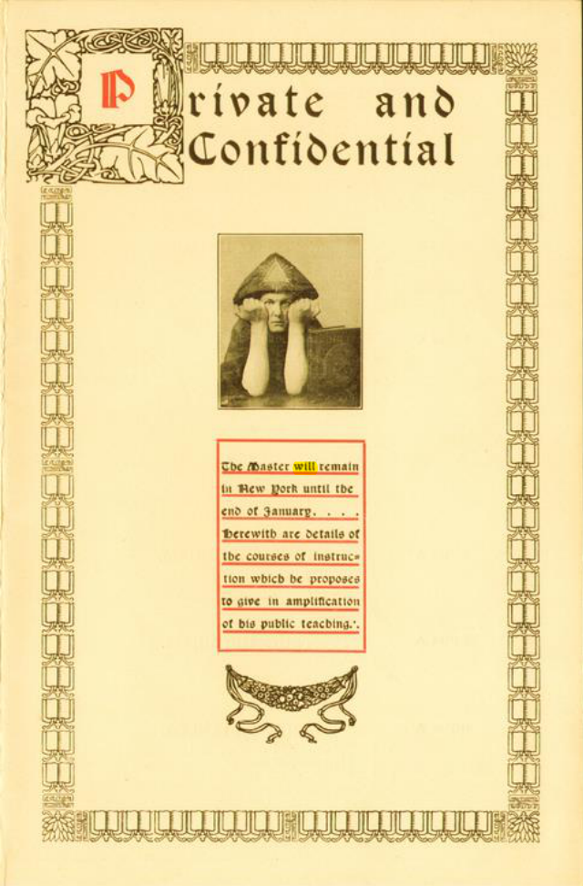 Original scan of Private and Confidential, PDF page 1
