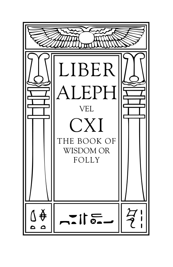 Original scan of Liber Aleph, PDF page 1