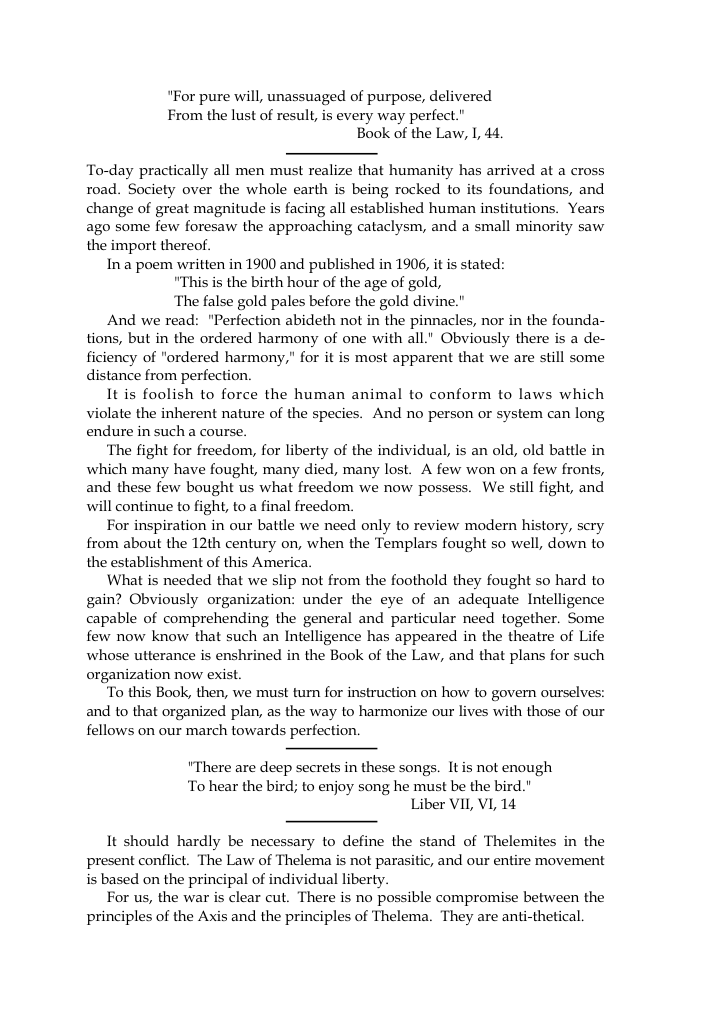 Original scan of The Oriflamme, Vol. I, No. I, PDF page 3
