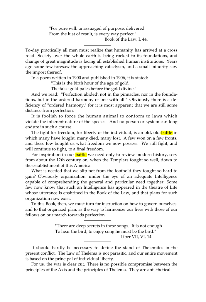 Original scan of The Oriflamme, Vol. I, No. I, PDF page 3