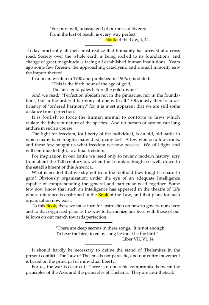 Original scan of The Oriflamme, Vol. I, No. I, PDF page 3