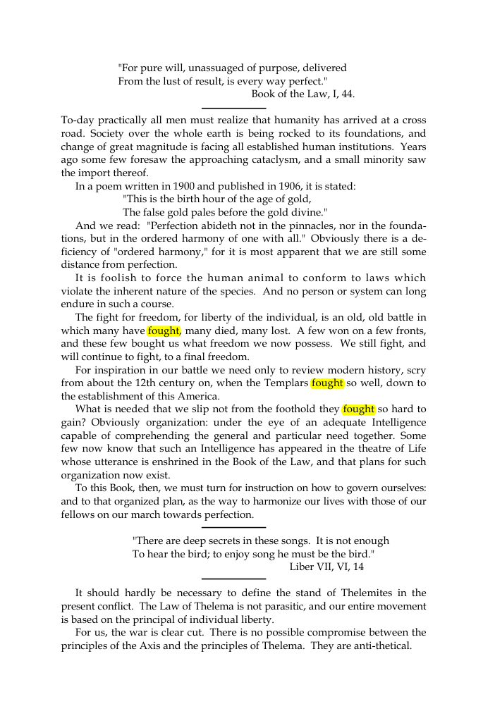 Original scan of The Oriflamme, Vol. I, No. I, PDF page 3