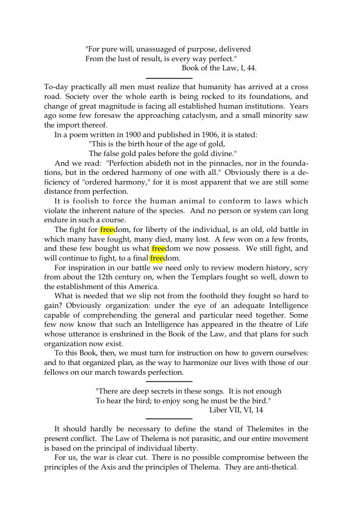 Original scan of The Oriflamme, Vol. I, No. I, PDF page 3