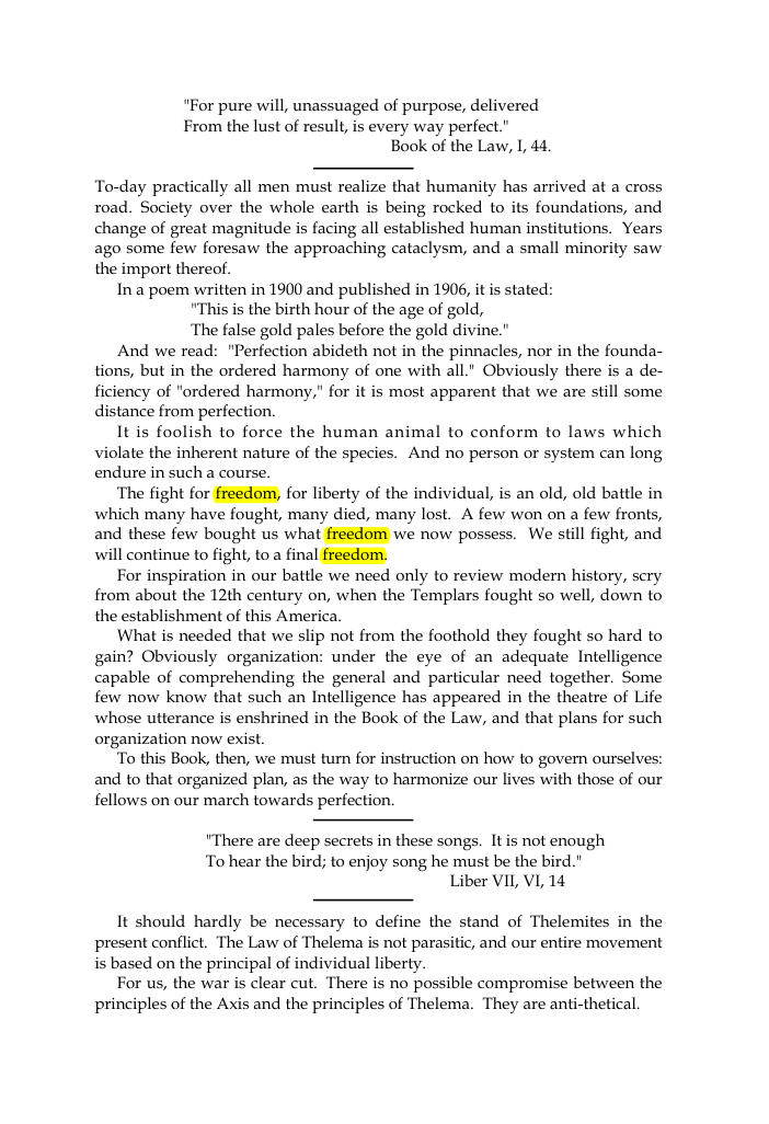 Original scan of The Oriflamme, Vol. I, No. I, PDF page 3