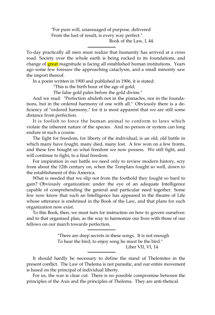 Original scan of The Oriflamme, Vol. I, No. I, PDF page 3