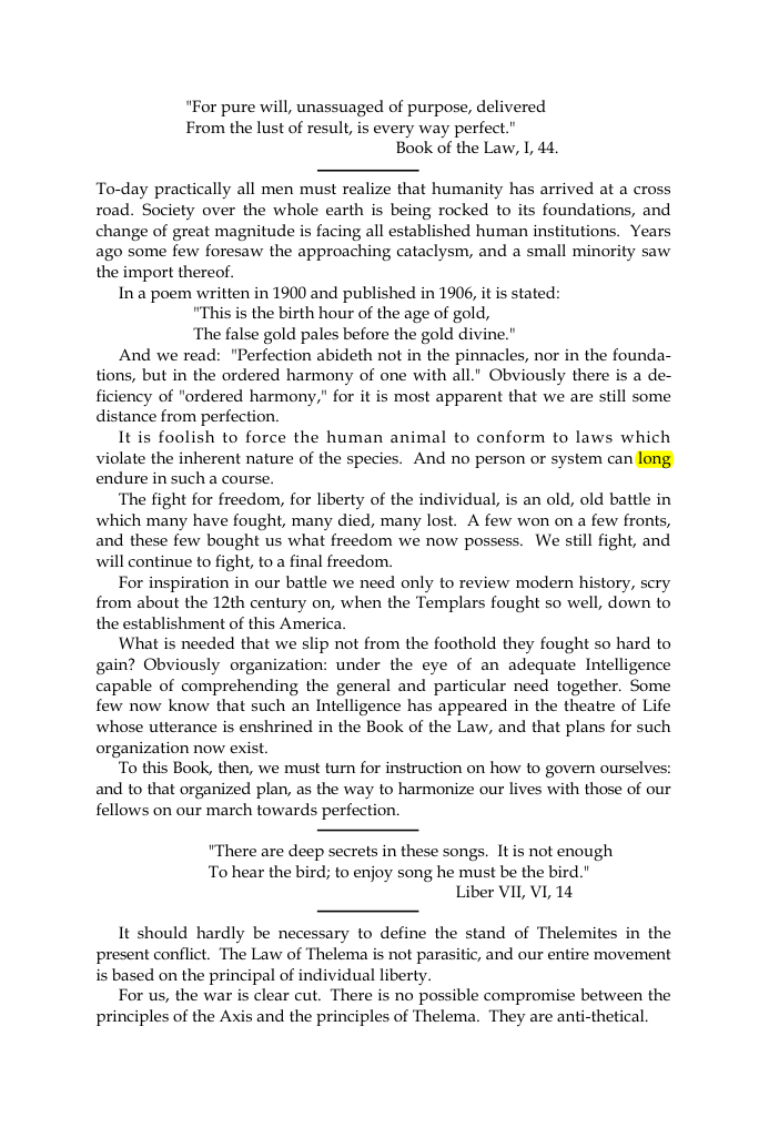 Original scan of The Oriflamme, Vol. I, No. I, PDF page 3