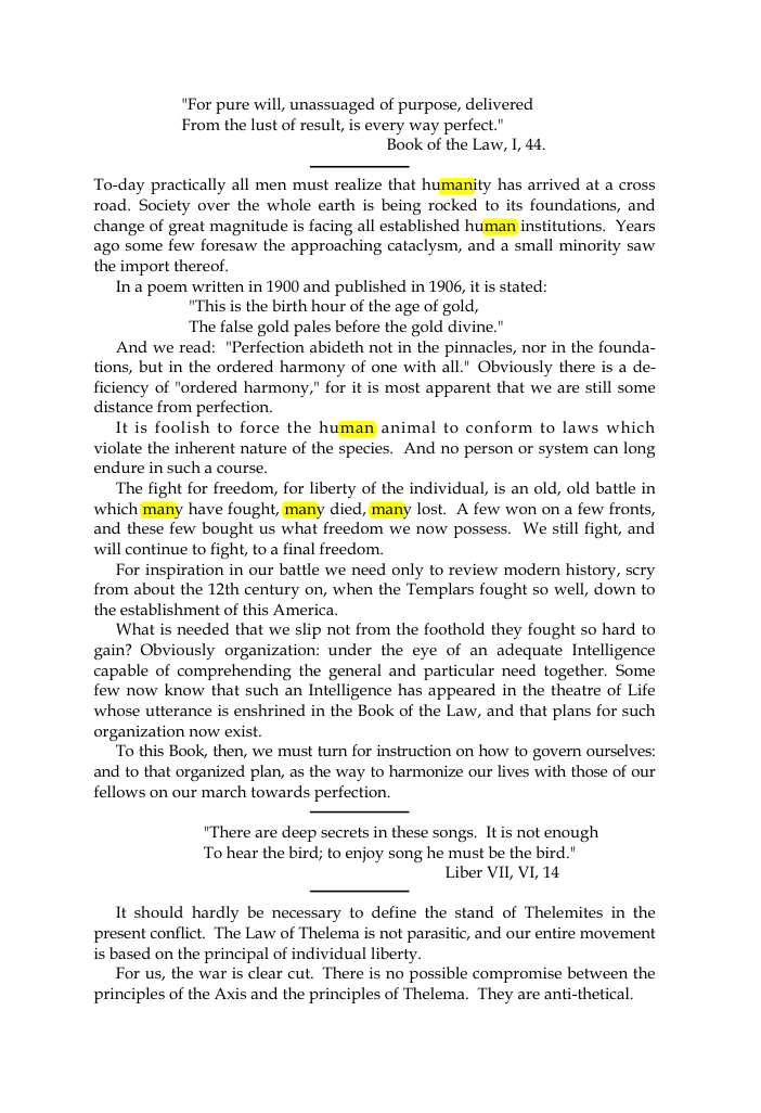 Original scan of The Oriflamme, Vol. I, No. I, PDF page 3