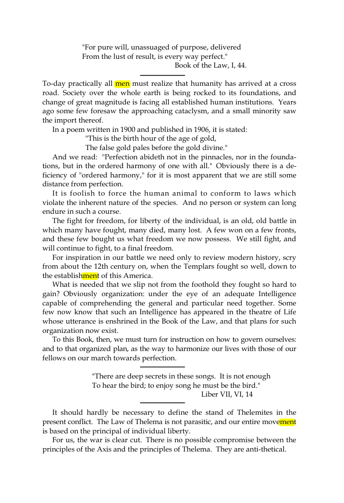 Original scan of The Oriflamme, Vol. I, No. I, PDF page 3