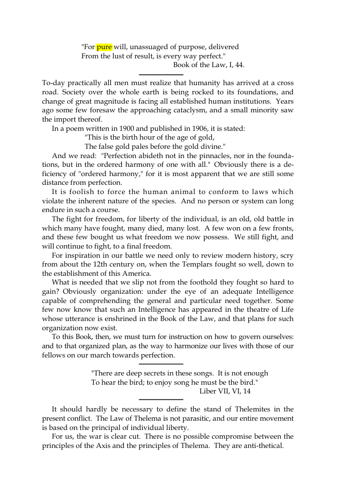 Original scan of The Oriflamme, Vol. I, No. I, PDF page 3