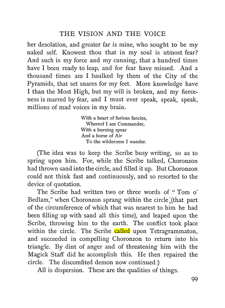 Original scan of The Vision and the Voice, PDF page 101