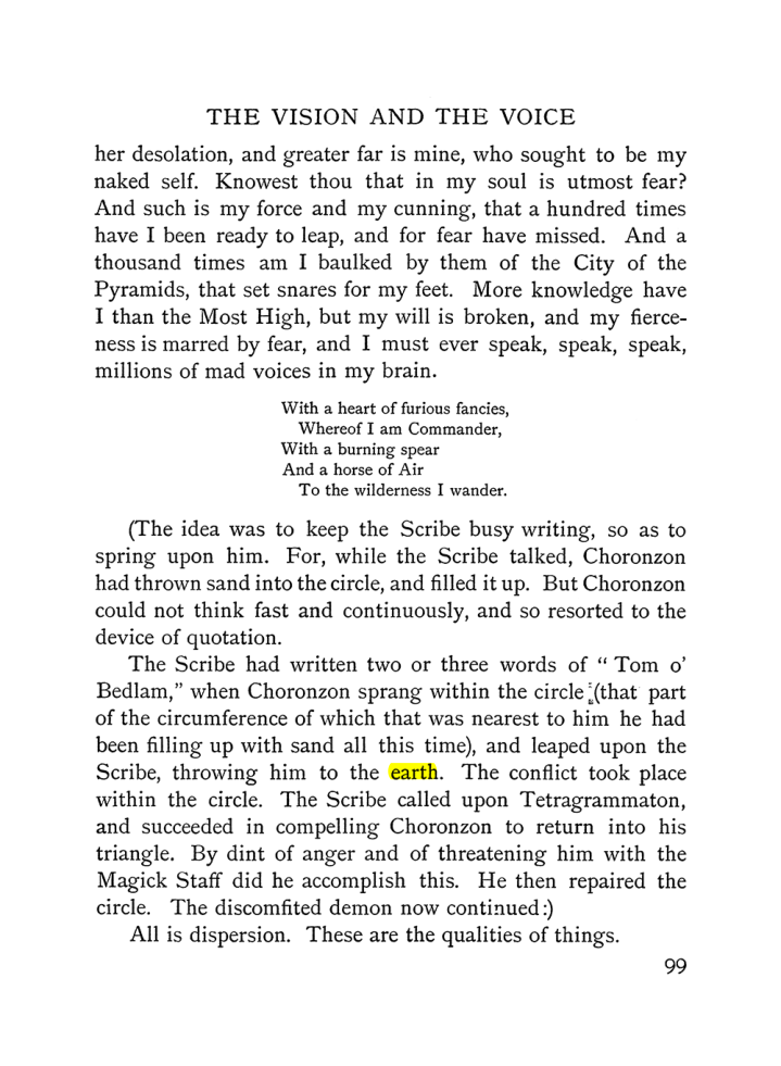 Original scan of The Vision and the Voice, PDF page 101
