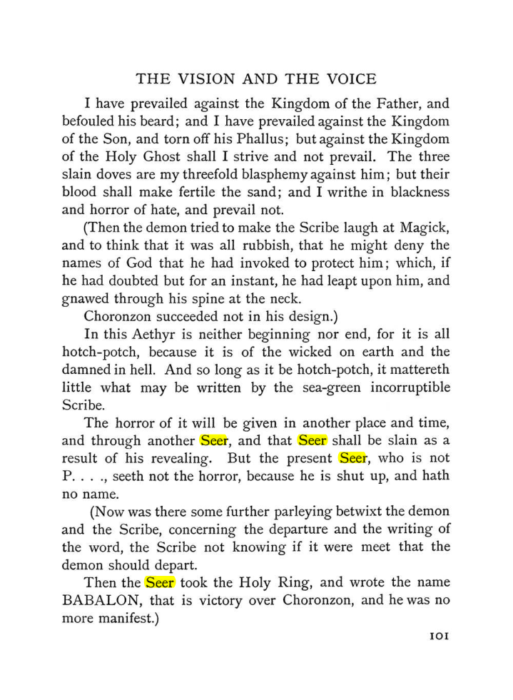 Original scan of The Vision and the Voice, PDF page 103