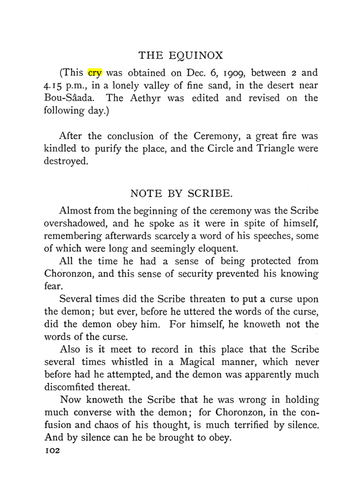 Original scan of The Vision and the Voice, PDF page 104