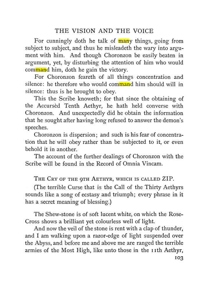 Original scan of The Vision and the Voice, PDF page 105