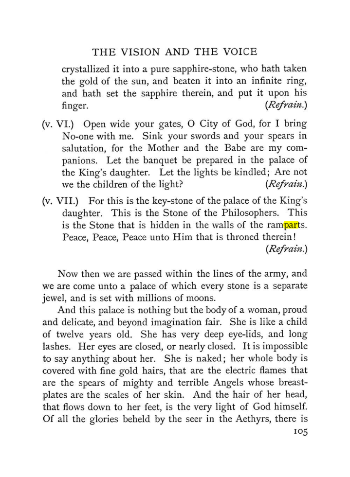 Original scan of The Vision and the Voice, PDF page 107