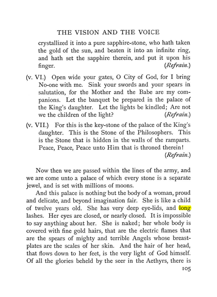 Original scan of The Vision and the Voice, PDF page 107