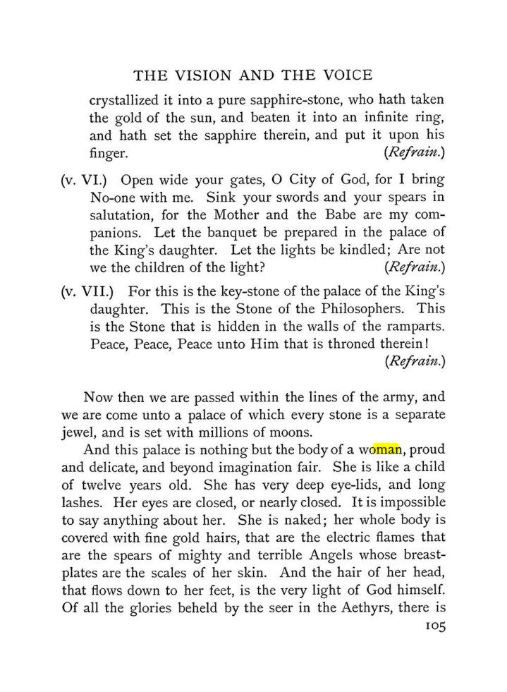 Original scan of The Vision and the Voice, PDF page 107